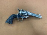 Gorgeous Colt SAA Single Action Army 1998 Custom Shop Nickel 45 Colt Nickel, 4 3/4” Excellent! - 9 of 15