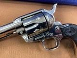 Stunning Colt SAA Single Action Army 1998 Nickel 45 Colt Nickel, 4 3/4” with box! - 3 of 15