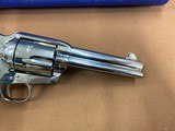 Stunning Colt SAA Single Action Army 1998 Nickel 45 Colt Nickel, 4 3/4” with box! - 12 of 15