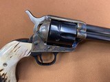 Beautiful Colt SAA Single Action Army 2nd Gen 45 Colt, 4 3/4” w/ Stag Grips!!! - 14 of 15