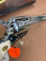 Beautiful Colt SAA Single Action Army Nickel 45, 7.5 Barrel - 13 of 15