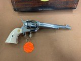 Beautiful Colt SAA Single Action Army Nickel 45, 7.5 Barrel - 10 of 15