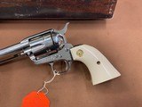 Beautiful Colt SAA Single Action Army Nickel 45, 7.5 Barrel - 2 of 15