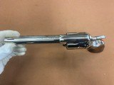 Stunning Colt SAA Single Action Army 1993 Nickel 45 Colt Nickel, 5.5” Walnut Grips - 4 of 15