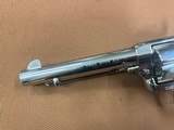 Stunning Colt SAA Single Action Army 1993 Nickel 45 Colt Nickel, 5.5” Walnut Grips - 3 of 15