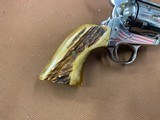 Amazing Colt SAA Single Action Army Nickel 2nd Gen (1967), 45 Colt, 4 3/4” w/ Stag Grips!!! - 5 of 14