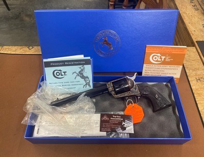 Amazing Custom Shop Colt SAA Single Action Army 38 spl blue, 7.5” barrel, RARE!!!