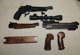 Thompson Contender G2 with 3 barrels, two extra grips and an extra stock - 2 of 9