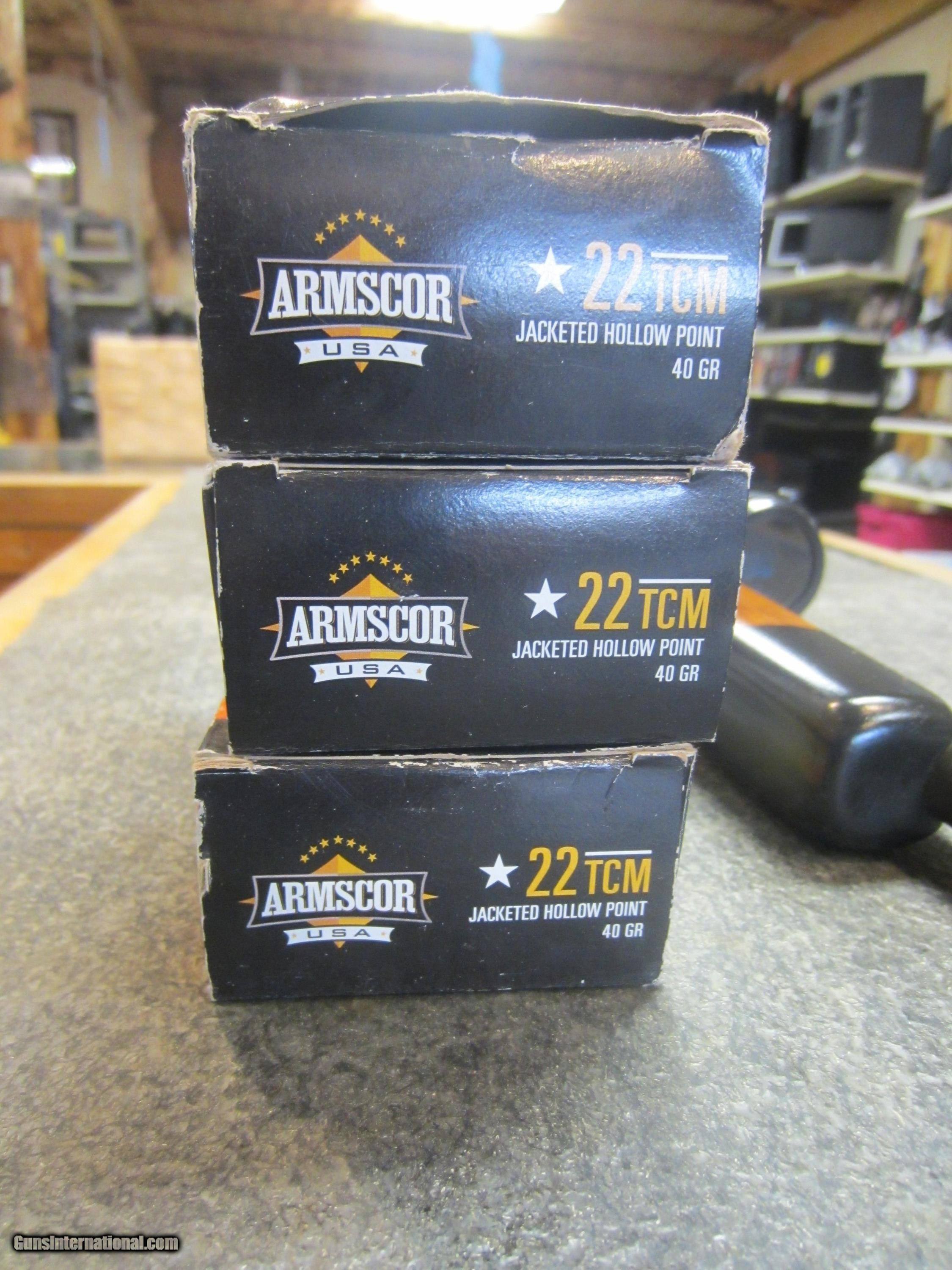 Rock Island Armory 22 TCM with 123 rounds of ammo.