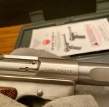 RUGER .22 LR MARK II COMPETITION TARGET MODEL PISTOL - STAINLESS AND WOOD - 5 1/2