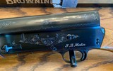 COLLECTIBLE HERTER'S BROWNING AUTO 5, 12 GAUGE, 32" FULL CHOKE - UNFIRED - 1 OF 1? CUSTOM ENGRAVED - AUTHENTICATION FROM BROWNING HISTORIAN!! - 3 of 15
