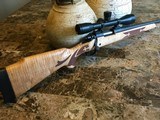Remington 700 ADL .243 w. rare Flame Maple Fleur de Lis Stock - 1 of 11