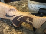 Remington 700 ADL .243 w. rare Flame Maple Fleur de Lis Stock - 3 of 11