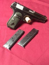 COLT HAMMERLESS .380 PISTOL W/ 2 FACTORY MAGS. - 1 of 7