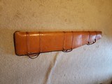 Leather rifle case, sheep wool rifle sleeve. - 2 of 4