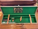CANVAS & LEATHER 20GA TAKEDOWN GUN CASE WITH JOSEPH LANG LABEL AND ACCESSORIES 28" BARREL - 2 of 2