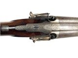 JOHN BLANCH 14 BORE EARLY PERCUSSION DOUBLE SHOTGUN - 6 of 14