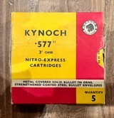 KYNOCH 577 3” NITRO EXPRESS 750 GRAIN 5 ROUNDS - 1 of 2