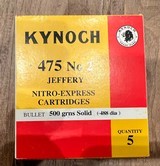 KYNOCH 475 NO. 2 JEFFERY 5 ROUND BOx - 1 of 1