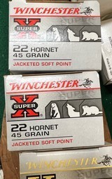 WINCHESTER SUPER X 22 HORNET 45 GRAIN FIVE BOXES - 1 of 1