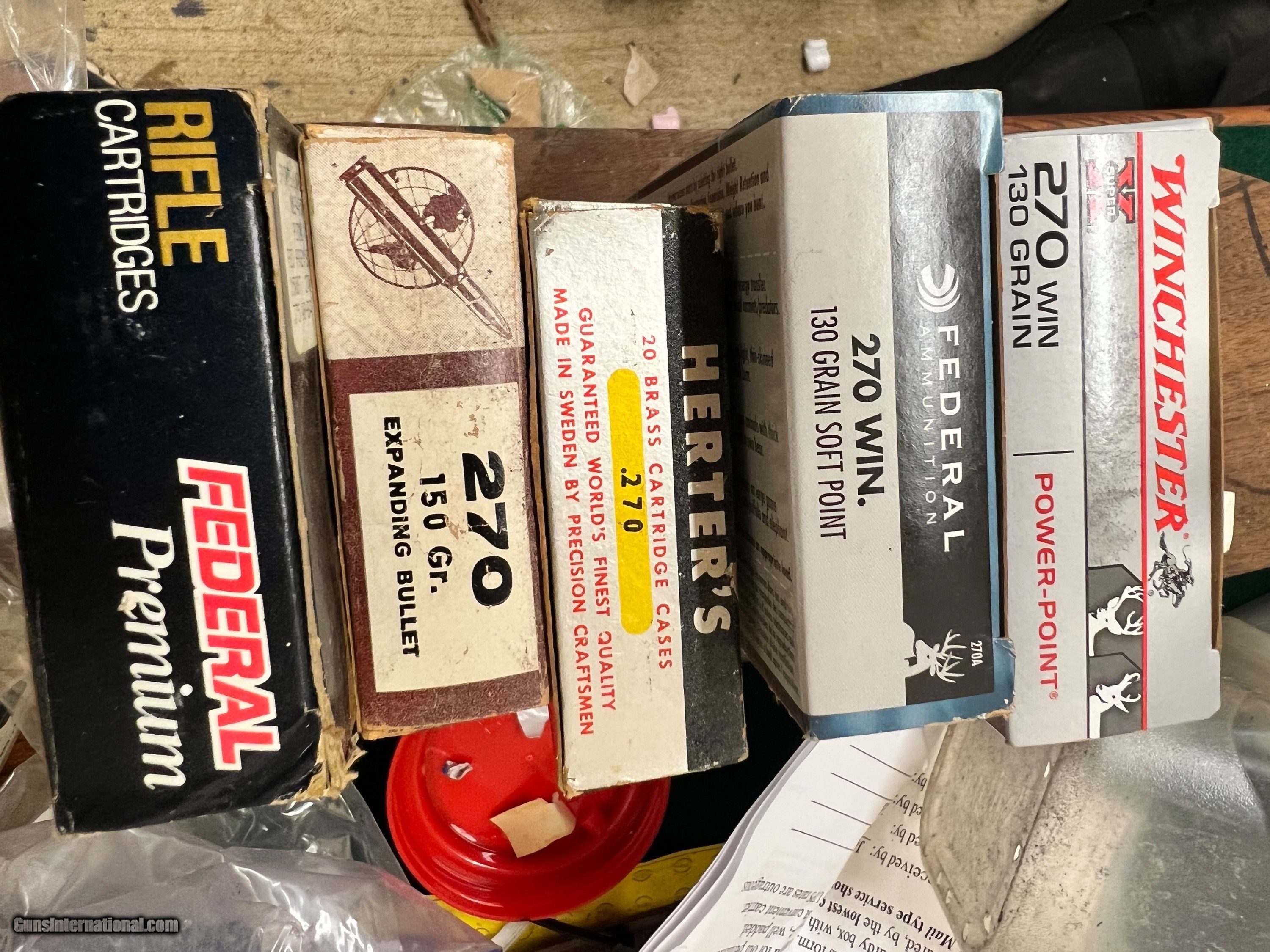 FIVE 20 ROUND BOXES 270 WINCHESTER AMMUNITION