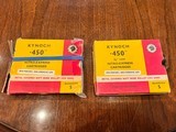 KYNOCH 450 3 1/4 NITRO EXPRESS FOUR LOADED ROUNDS THREE CASES - 1 of 1
