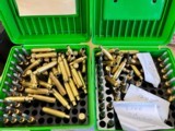257 ACKLEY IMPROVED 54 LOADED ROUNDS WITH CAST BULLETS, BULLETS, BRASS, AND CAST BULLETS