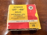 KYNOCH 577/450 SOLID BULLET 10 ROUND BOX - 1 of 2