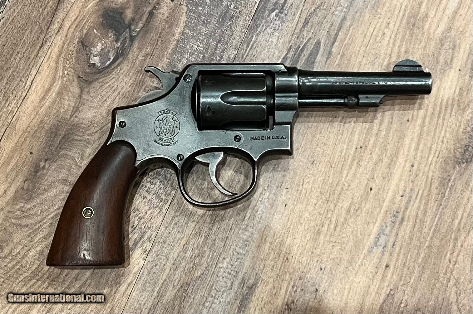 Smith And Wesson Victory Model 38 Special Us Property Guy H Drewry Marked Excellent Condition