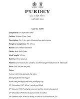 JAMES PURDEY BEST ROUNDED ACTION BAR SELF OPENER SIDELOCK EJECTOR LIGHTWEIGHT 10 BORE GAME GUN 31” IM/IM BARRELS PURDEY LETTER IN PICTURES - 18 of 19