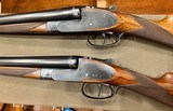 FN FUNERAL MODEL BACK ACTION SIDELOCK EJECTOR COMPOSED PAIR OF HEAVY GAME/PIGEON GUNS 29 3/4” BARRELS - 2 of 17