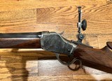 ANTIQUE WINCHESTER 1885 HIGH WALL .45-70 MID RANGE TARGET RIFLE 26 1/2” OCTAGON BARREL LEE SHAVER ADJUSTABLE SIGHTS GREAT SHOOTING RIFE - 2 of 20