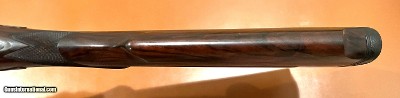 THE FINEST AVAILABLE JAMES PURDEY 12GA LIVE PIGEON TRAP GUN CONSTRUCTED BY HARRY LAWRENCE TWO SETS OF 30” VENT RIB BARRELS CASED BUILT 1964 - Image 15 of 25