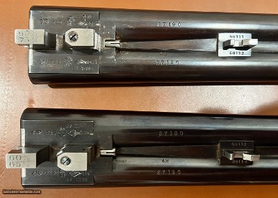 THE FINEST AVAILABLE JAMES PURDEY 12GA LIVE PIGEON TRAP GUN CONSTRUCTED BY HARRY LAWRENCE TWO SETS OF 30” VENT RIB BARRELS CASED BUILT 1964 - Image 19 of 25