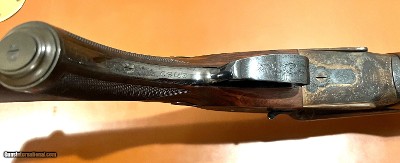THE FINEST AVAILABLE JAMES PURDEY 12GA LIVE PIGEON TRAP GUN CONSTRUCTED BY HARRY LAWRENCE TWO SETS OF 30” VENT RIB BARRELS CASED BUILT 1964 - Image 4 of 25