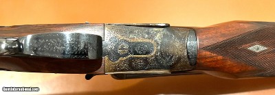 THE FINEST AVAILABLE JAMES PURDEY 12GA LIVE PIGEON TRAP GUN CONSTRUCTED BY HARRY LAWRENCE TWO SETS OF 30” VENT RIB BARRELS CASED BUILT 1964 - Image 5 of 25