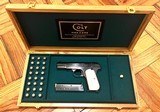 ***SOLD*** COLT 1908 .380 ACP 3 3/4” BARREL IVORY GRIPS DELUXE FRENCH FITTED PRESENTATION CASE EXCELLENT CONDITION RESTORED PISTOL BUILT IN 1911 - 1 of 12