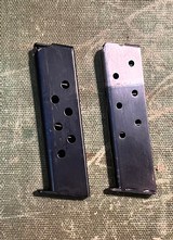 ORIGINAL CONDITION COLT 1908 .380 ACP PISTOL 3 3/4” BARREL CHECKERED WOOD GRIPS BUILT IN 1911 LEATHER HOLSTER - 10 of 11