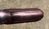 ORIGINAL CONDITION COLT 1908 .380 ACP PISTOL 3 3/4” BARREL CHECKERED WOOD GRIPS BUILT IN 1911 LEATHER HOLSTER - 7 of 11