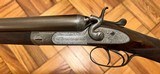 ANTIQUE JOSEPH LANG BEST QUALITY 12GA HAMMERGUN 30” SK/IC FINE DAMASCUS BARRELS GREAT DIMENSIONS WITH NICLEY FIGURED WOOD LEATHER CASE - 2 of 22