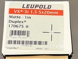 LEUPOLD VX-3i 1.5-5x20MM 1” SCOPE NEW IN BOX - 2 of 4