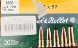 48 ROUNDS 7X57 MAUSER 32 FEDERAL 140GR SPEER SP & 16 ROUNDS S&B 173GR SPCE - 2 of 2