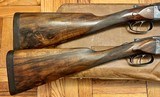 WILLIAM EVANS (FROM PURDEY’S) 12GA MATCHED PAIR
BEST BOXLOCK EJECTORS 29 1/2” BARRELS 2 3/4” NITRO PROOF STRAIGHT GRIP WITH SLIM BEAVERTAIL FORENDS - 17 of 20