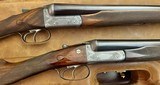 WILLIAM EVANS (FROM PURDEY’S) 12GA MATCHED PAIR
BEST BOXLOCK EJECTORS 29 1/2” BARRELS 2 3/4” NITRO PROOF STRAIGHT GRIP WITH SLIM BEAVERTAIL FORENDS