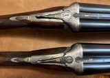 WILLIAM EVANS (FROM PURDEY’S) 12GA MATCHED PAIR
BEST BOXLOCK EJECTORS 29 1/2” BARRELS 2 3/4” NITRO PROOF STRAIGHT GRIP WITH SLIM BEAVERTAIL FORENDS - 4 of 20