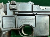 ANTIQUE WESTLEY RICHARDS MARKED AND RETAILED MAUSER C96 7.63X25MM CONEHAMMER BROOMHANDLE PISTOL ALL #’S MATCH STOCK & CASE ADDED LATER BUILT 1897 - 5 of 14