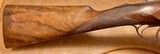 ARMSTRONG & CO NEWCASTLE 12GA TOP QUALITY BOXLOCK EJECTOR 30” C/F SET UP FOR LEFT HANDED SHOOTER FULL COVERAGE SCROLL ENGRAVED ACTION FIGURED WOOD - 14 of 20
