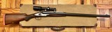 ANTIQUE WJ JEFFERY 12 BORE DOUBLE HAMMER RIFLE CUSTOM BUILT BY KIRK MERRINGTON 28” BARRELS WITH CLAW MOUNTED SWAROVSKI SCOPE ACCURATE RIFLE - 20 of 23