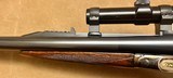 ANTIQUE WJ JEFFERY 12 BORE DOUBLE HAMMER RIFLE CUSTOM BUILT BY KIRK MERRINGTON 28” BARRELS WITH CLAW MOUNTED SWAROVSKI SCOPE ACCURATE RIFLE - 12 of 23