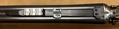 ANTIQUE WJ JEFFERY 12 BORE DOUBLE HAMMER RIFLE CUSTOM BUILT BY KIRK MERRINGTON 28” BARRELS WITH CLAW MOUNTED SWAROVSKI SCOPE ACCURATE RIFLE - Image 5 of 23